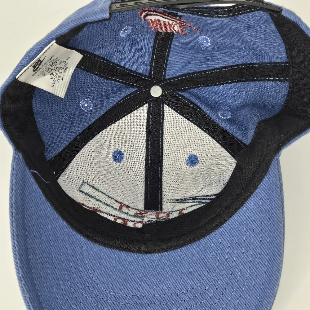 Vintage Nike Just Do It‎ Snapback Hat Cap Periwinkle Blue Youth Size Embroidered - Picture 5 of 6